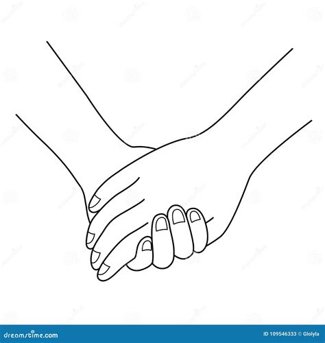 couple outline|outline of couple holding hands.